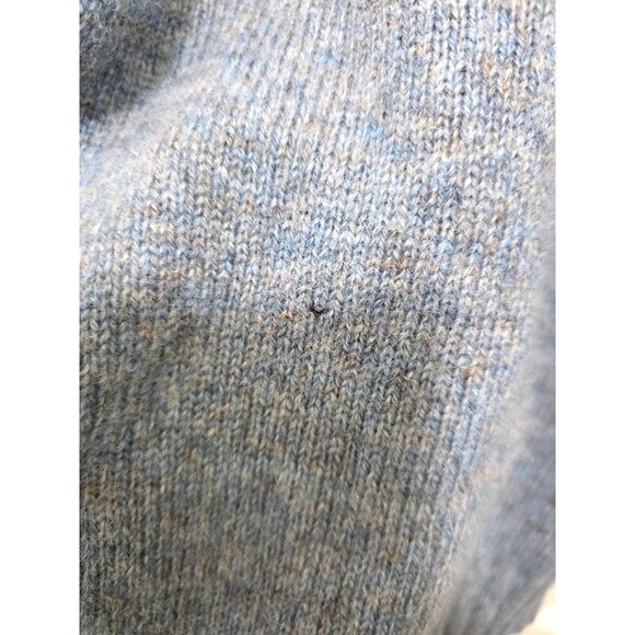 Gap Men Light Blue 100% Wool Blend Crewneck Sweater Size L - Picture 5 of 8
